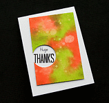 Huge Thanks - Handcrafted Thank You Card - dr19-0027